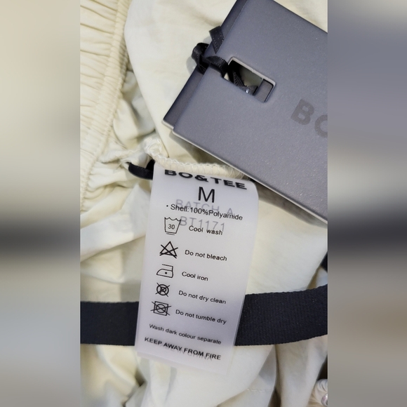 NEW With Tags Bo & Tee Khaki Drawstring Wide Leg Pants Size Medium - Picture 7 of 11